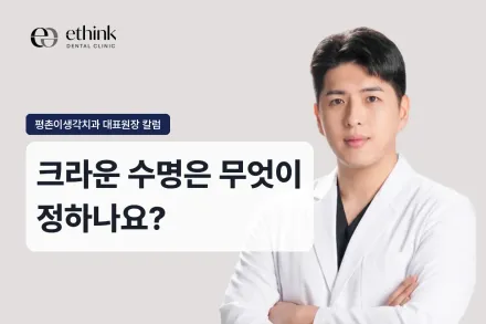 크라운 수명은 무엇이 정하나요?